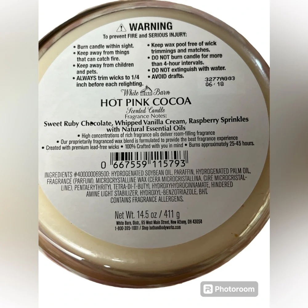 Bath & Body Works fragrance notes